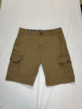 Iron Co. Men's Tan/khaki Stretch Cargo Shorts - Size 34